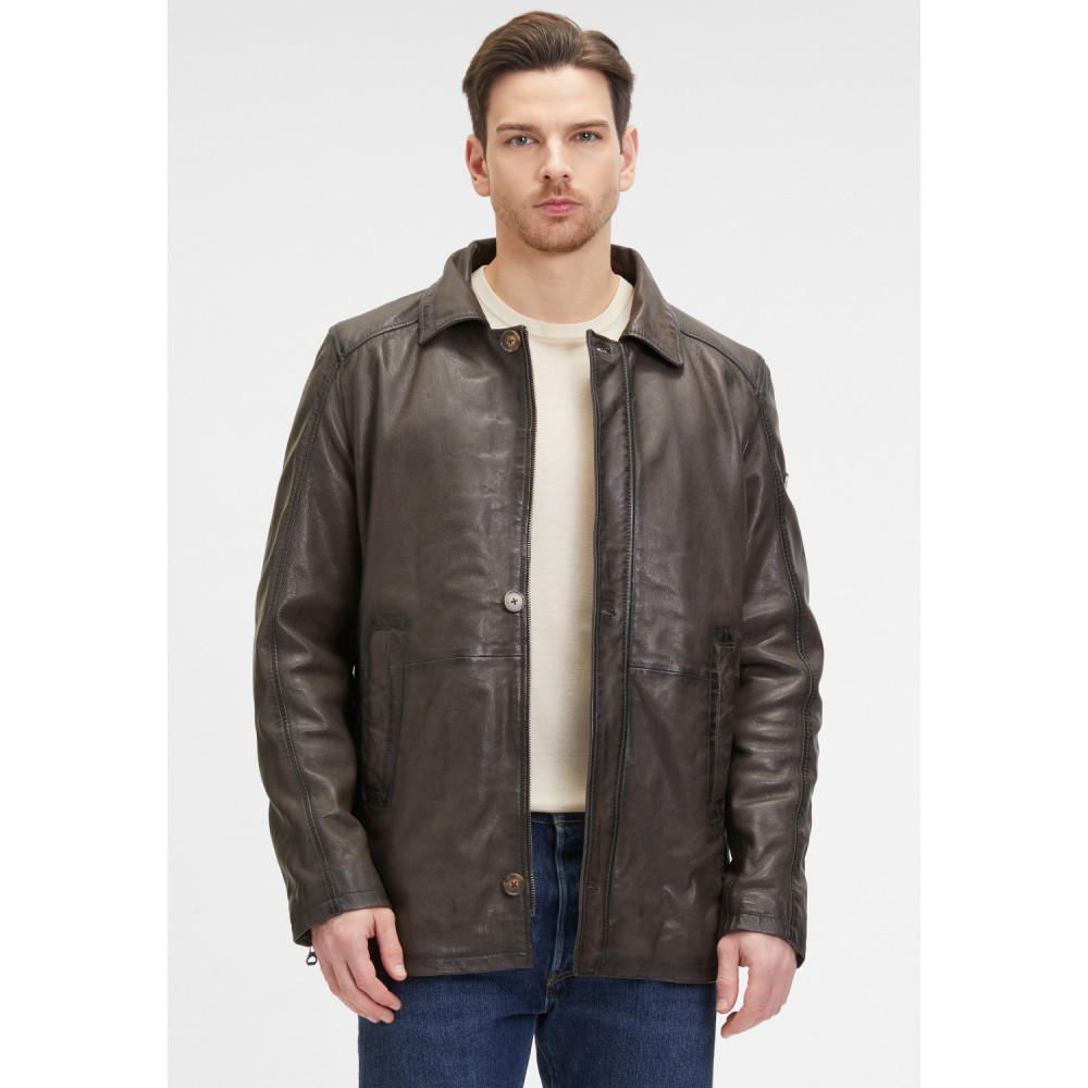 Geaca de Piele Barbati Mauritius Maro Inchis GMSantfort – Black Friday Geaca de Piele Barbati Mauritius Maro Inchis GMSantfort – Black Friday