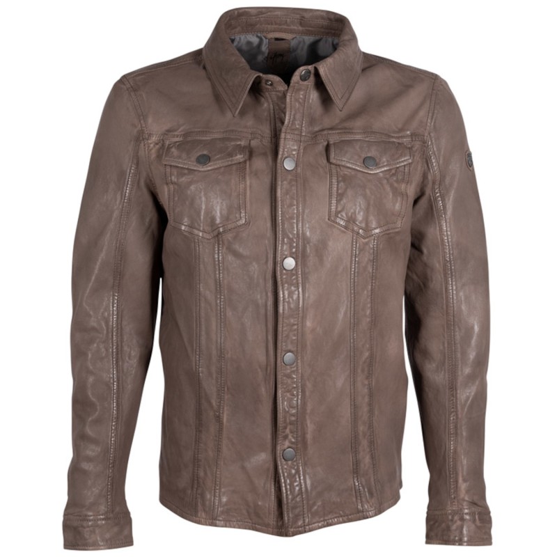 Camasa de Piele Barbati Mauritius Maro Deschis GMSedro – Camasi din Piele