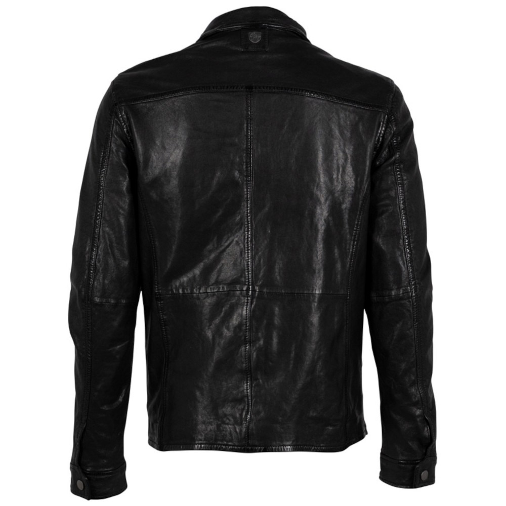 Camasa de Piele Barbati Mauritius Neagra GMSedro Camasa de Piele Barbati Mauritius Neagra GMSedro - readytowear.ro