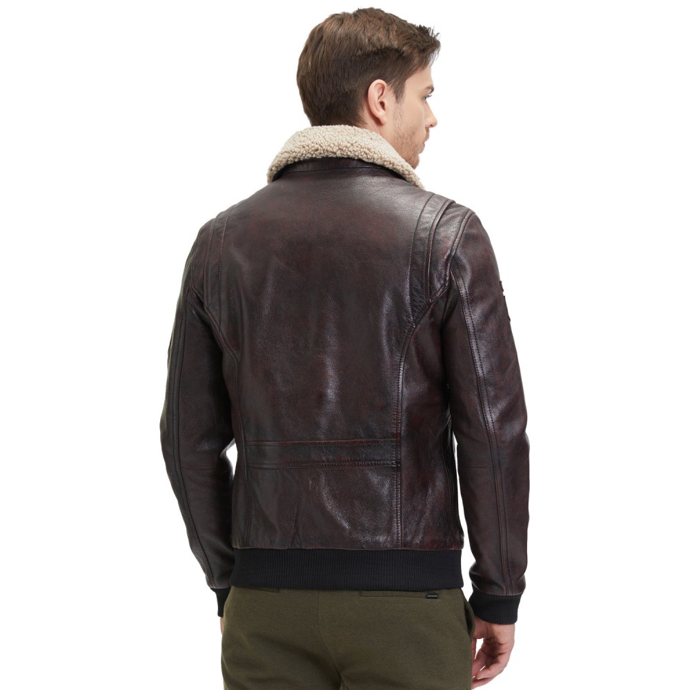 Geaca de Piele Barbati Mauritius Maro GMStarpilot Geaca de Piele Barbati Mauritius Maro GMStarpilot - readytowear.ro