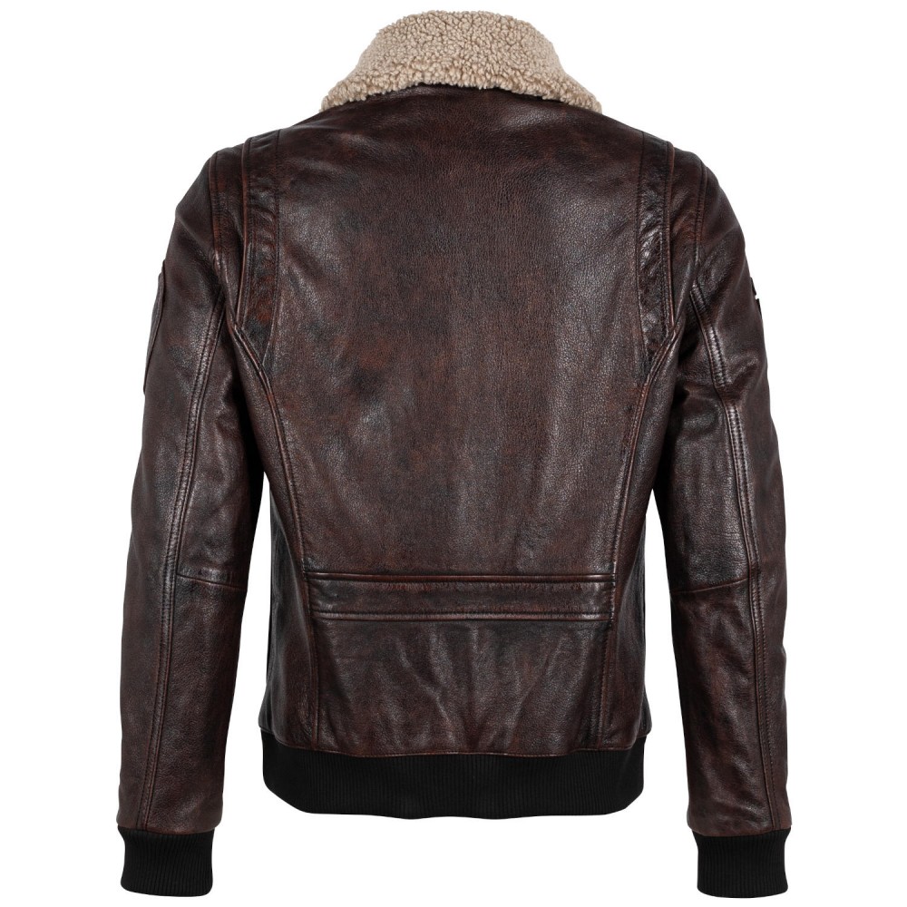 Geaca de Piele Barbati Mauritius Maro GMStarpilot Geaca de Piele Barbati Mauritius Maro GMStarpilot - readytowear.ro