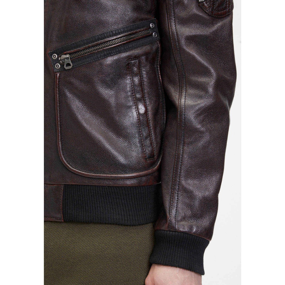 Geaca de Piele Barbati Mauritius Maro GMStarpilot Geaca de Piele Barbati Mauritius Maro GMStarpilot - readytowear.ro