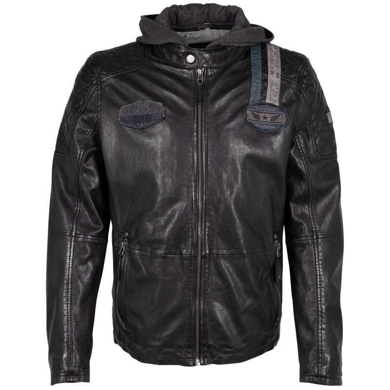Geaca de Piele Barbati Mauritius Neagra GMTinon – Black Friday Geaca de Piele Barbati Mauritius Neagra GMTinon – Black Friday