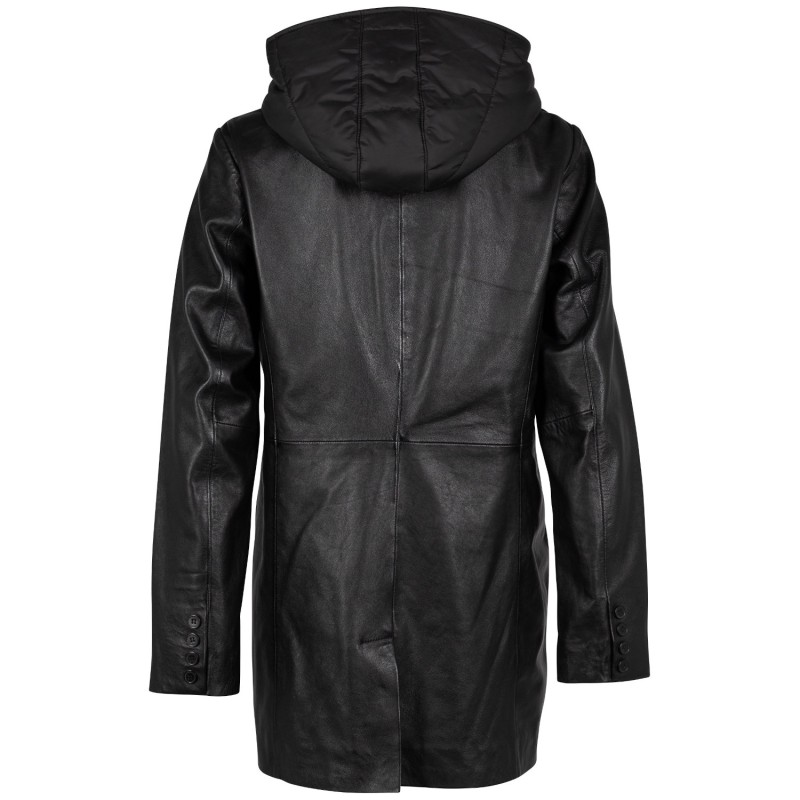 Geaca Lunga de Piele Dama Mauritius Neagra GWAlfka – Geci de Piele Geaca Lunga de Piele Dama Mauritius Neagra GWAlfka – Geci de Piele