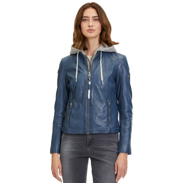 Geaca de Piele Dama Mauritius Albastra GWAlice