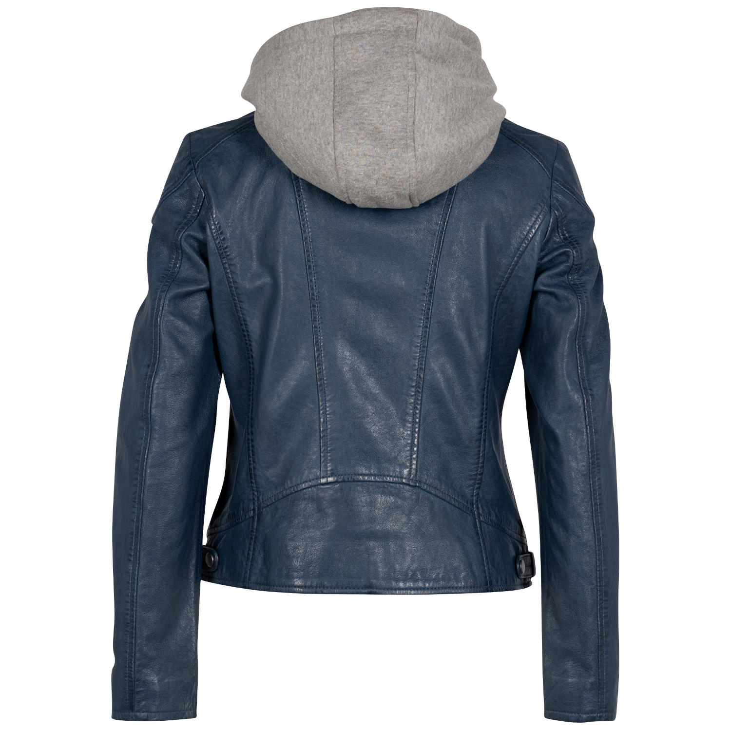 Geaca de Piele Dama Mauritius Albastra GWAlice – Black Friday