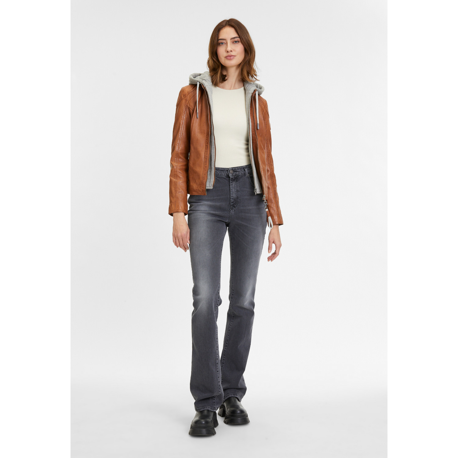 Geaca de Piele Dama Mauritius Coniac GWAlice – Black Friday Geaca de Piele Dama Mauritius Coniac GWAlice – Black Friday