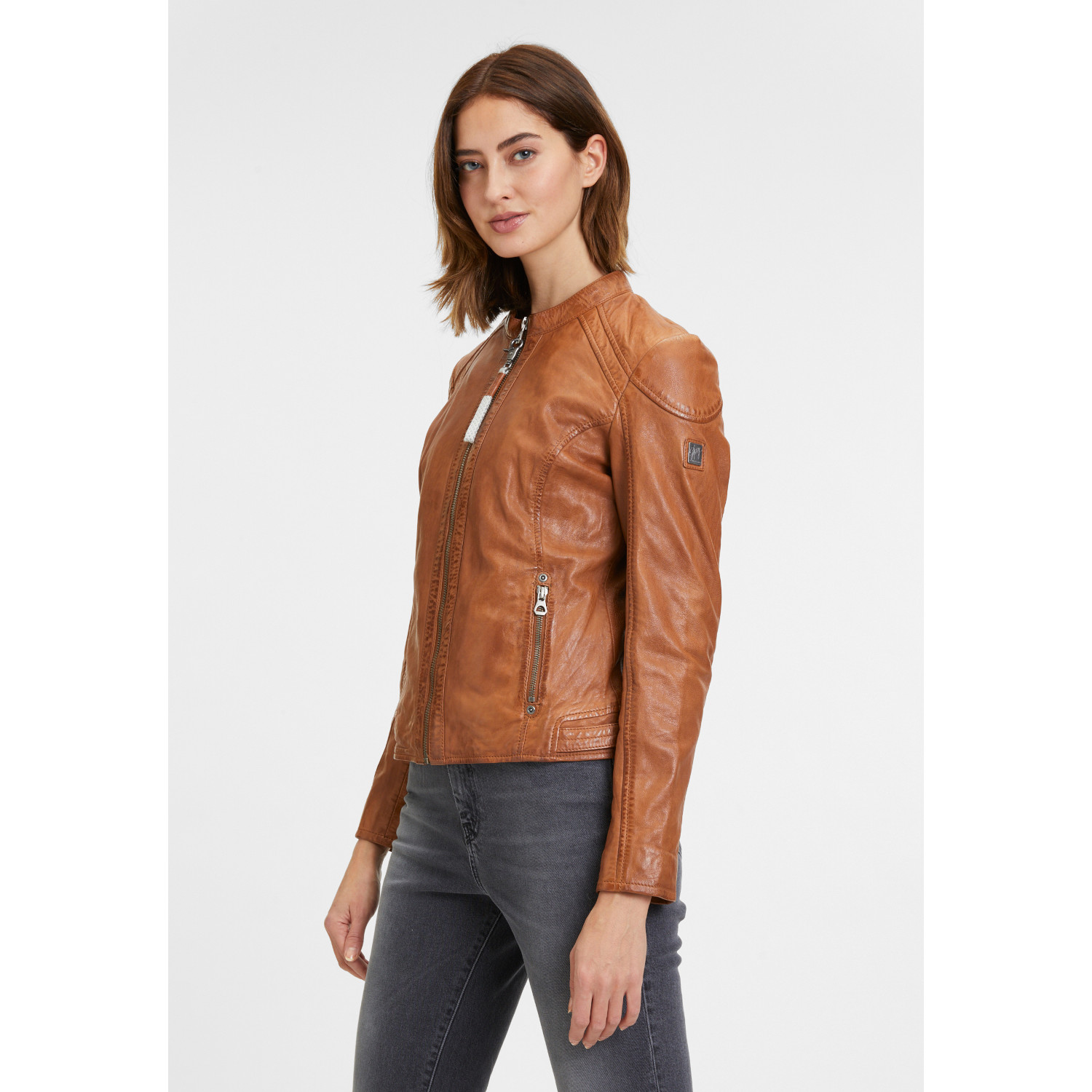 Geaca de Piele Dama Mauritius Coniac GWAlice – Black Friday Geaca de Piele Dama Mauritius Coniac GWAlice – Black Friday