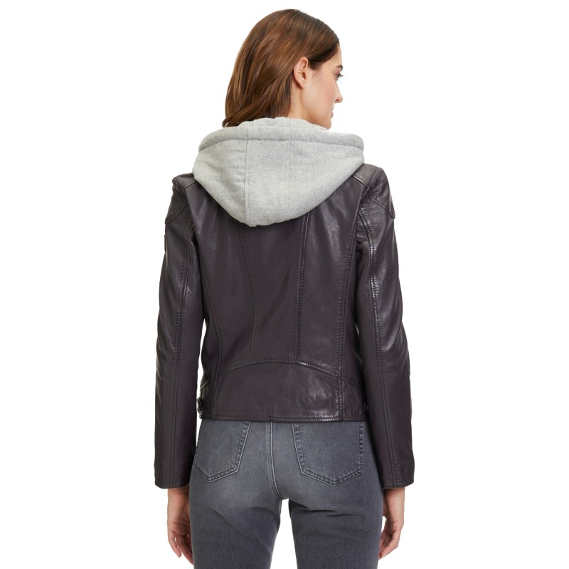 Geaca de Piele Dama Mauritius Mov Inchis GWAlice – Black Friday