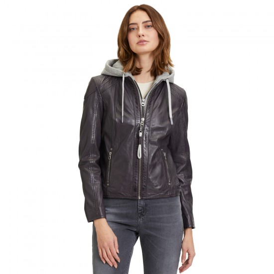 Geaca de Piele Dama Mauritius Mov Inchis GWAlice