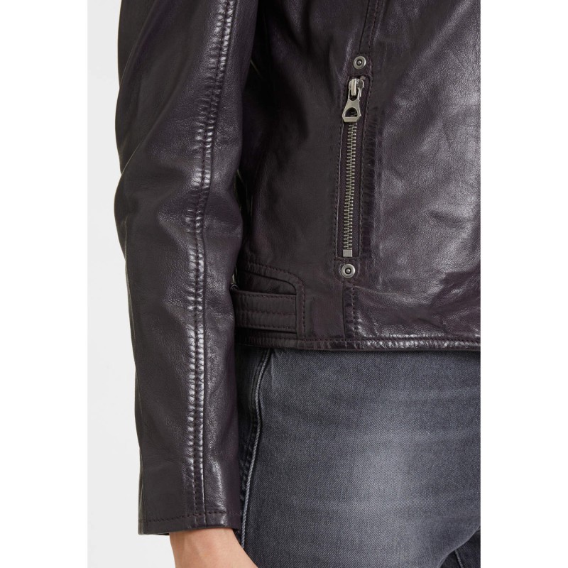 Geaca de Piele Dama Mauritius Mov Inchis GWAlice – Black Friday