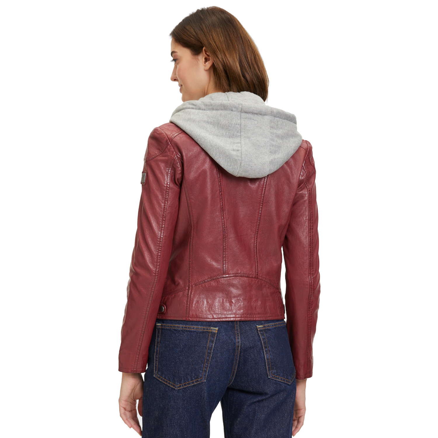 Geaca de Piele Dama Mauritius Rosu Inchis GWAlice – Black Friday Geaca de Piele Dama Mauritius Rosu Inchis GWAlice – Black Friday