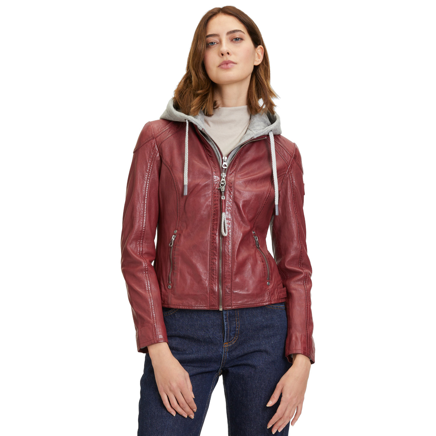 Geaca de Piele Dama Mauritius Rosu Inchis GWAlice – Black Friday Geaca de Piele Dama Mauritius Rosu Inchis GWAlice – Black Friday