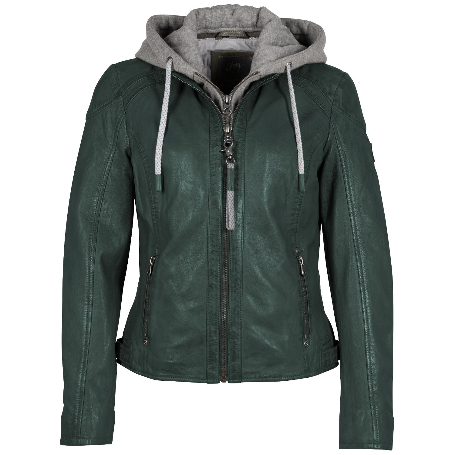 Geaca de Piele Dama Mauritius Verde Inchis GWAlice – Geci de Piele