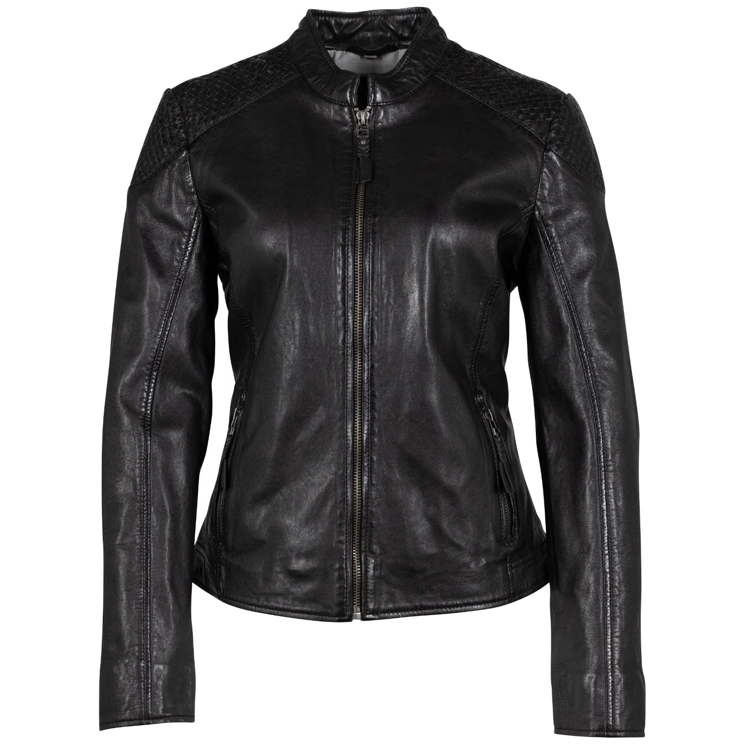 Geaca de Piele Dama Mauritius Neagra GWAlisah – Black Friday