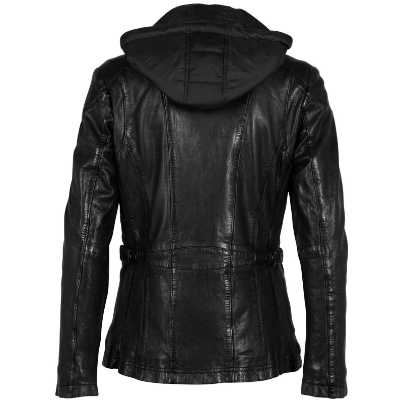 Geaca de Piele Dama Mauritius Neagra GWAllmut – Geci de Piele