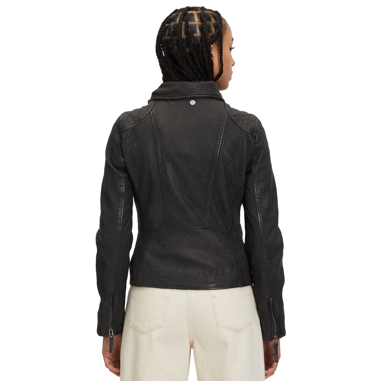 Geaca de Piele Dama Mauritius Antracit GWAnimala – Black Friday