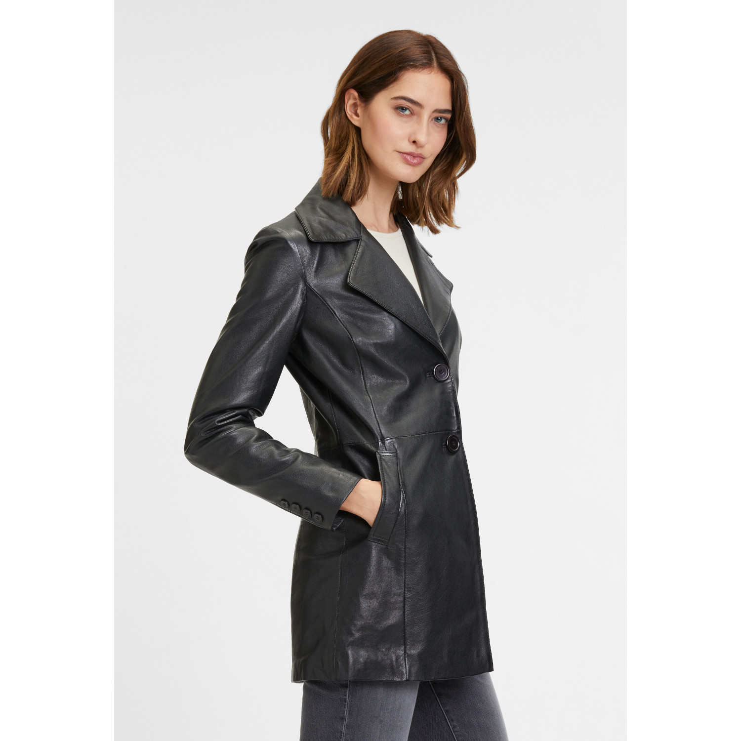 Geaca Lungă de Piele Dama Mauritius Neagra GWAurela – Black Friday Geaca Lungă de Piele Dama Mauritius Neagra GWAurela – Black Friday