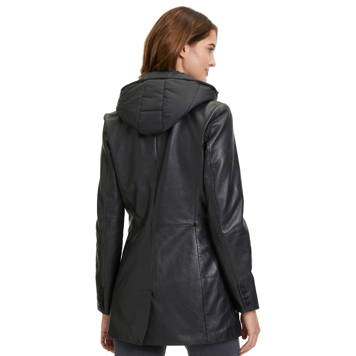 Geaca Lungă de Piele Dama Mauritius Neagra GWAurela – Black Friday