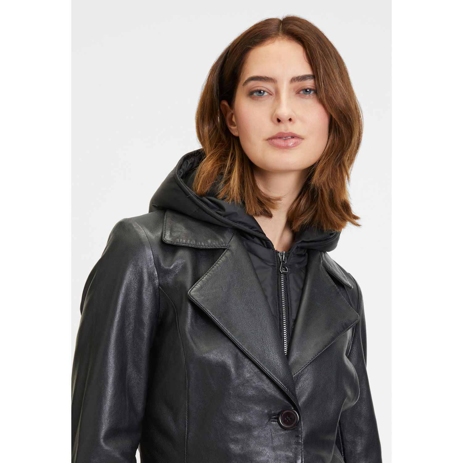 Geaca Lungă de Piele Dama Mauritius Neagra GWAurela – Black Friday