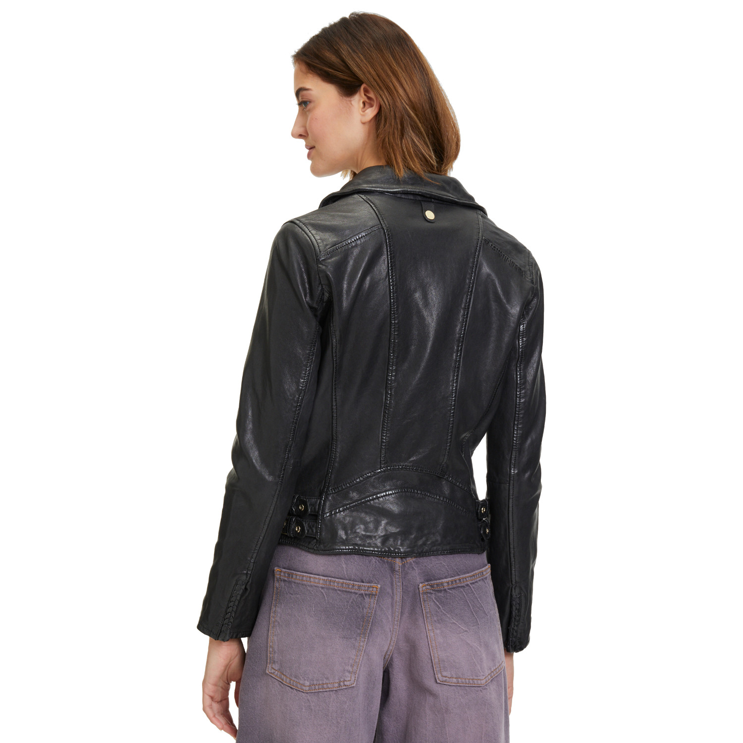 Geaca de Piele Dama Mauritius Neagra GWCaira – Black Friday