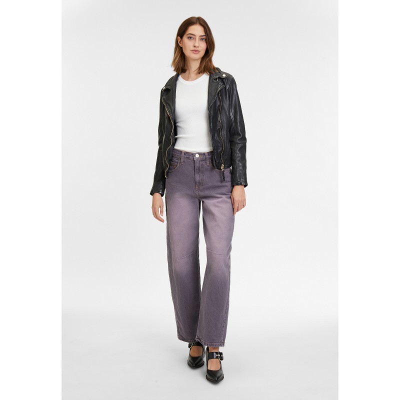 Geaca de Piele Dama Mauritius Neagra GWCaira – Black Friday