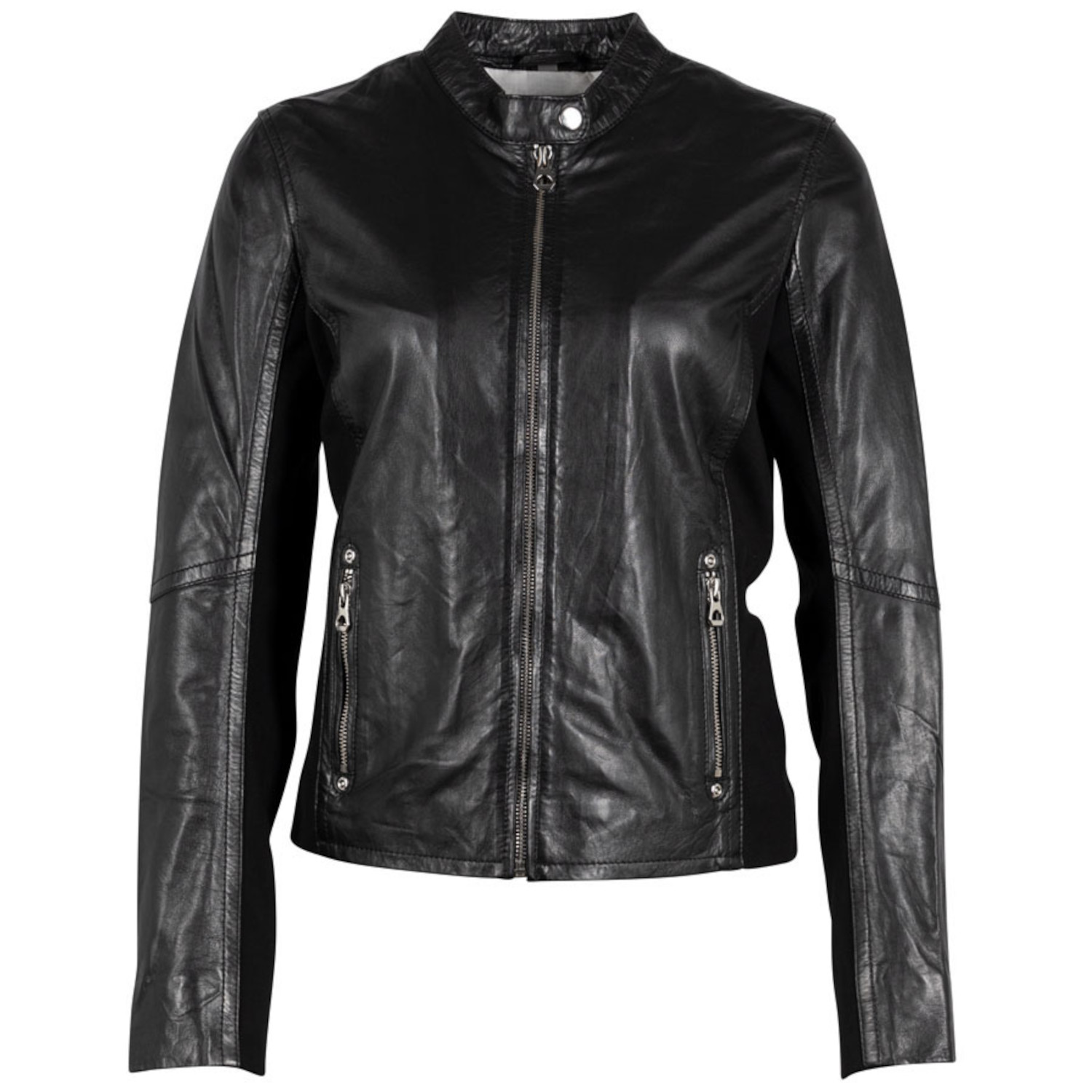 Geaca de Piele Dama Mauritius Neagra GWClair – Geci de Piele