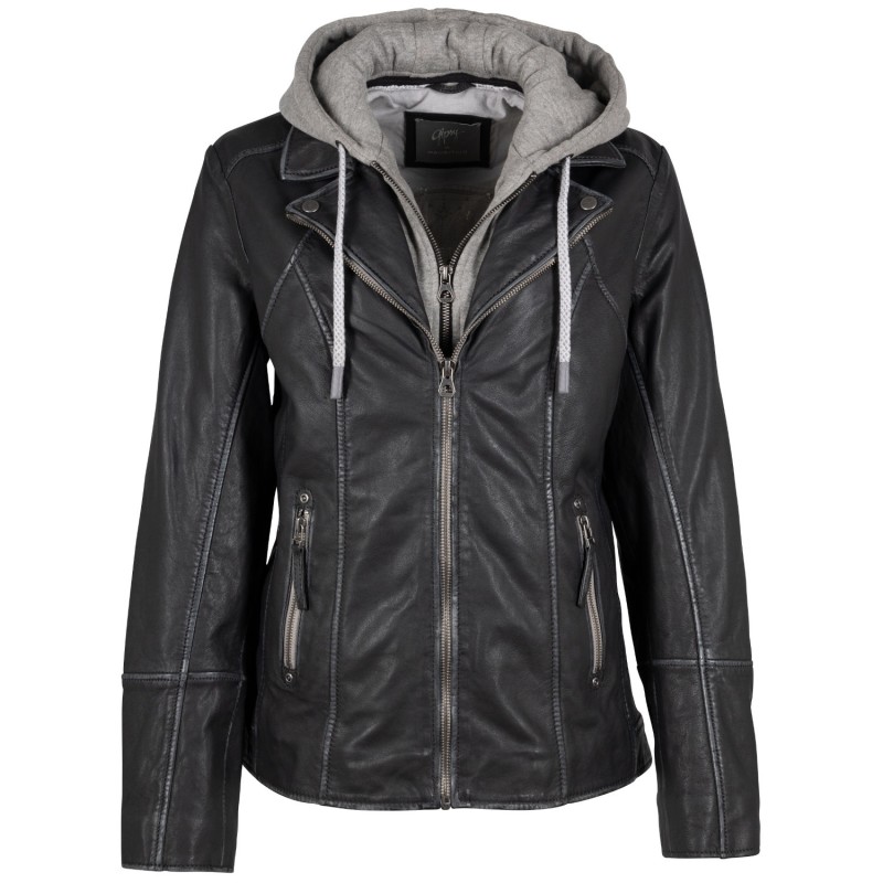 Geaca de Piele Dama Mauritius Grafit GWConny – Geci de Piele