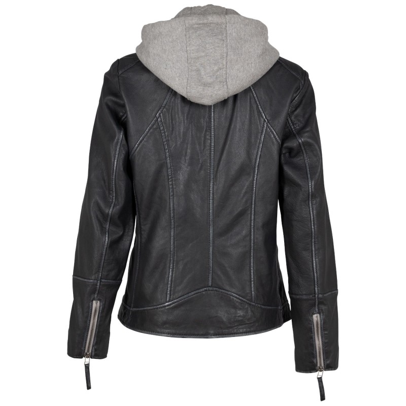 Geaca de Piele Dama Mauritius Grafit GWConny – Geci de Piele