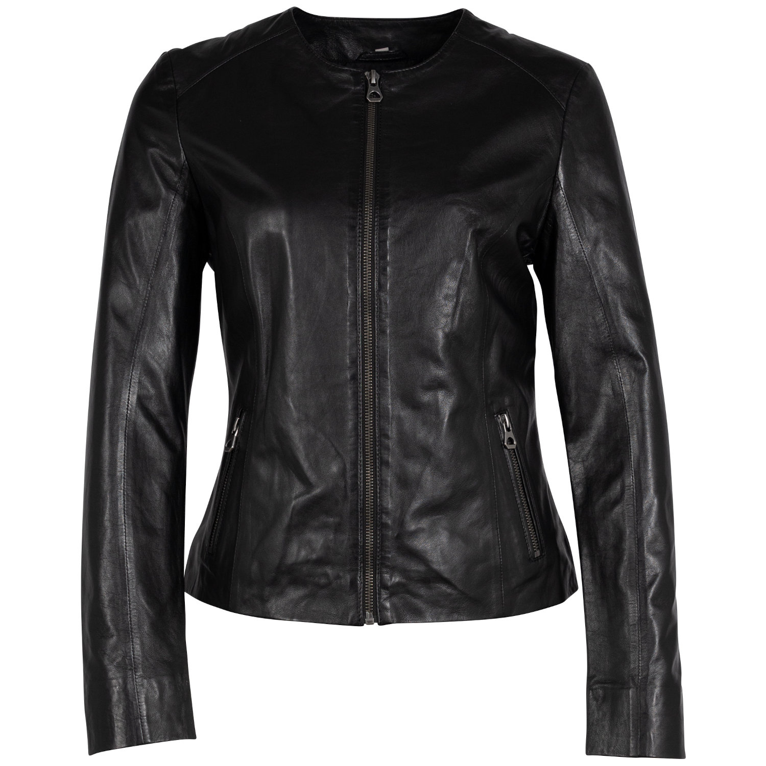 Geaca de Piele Dama Mauritius Neagra GWEeli – Geci de Piele