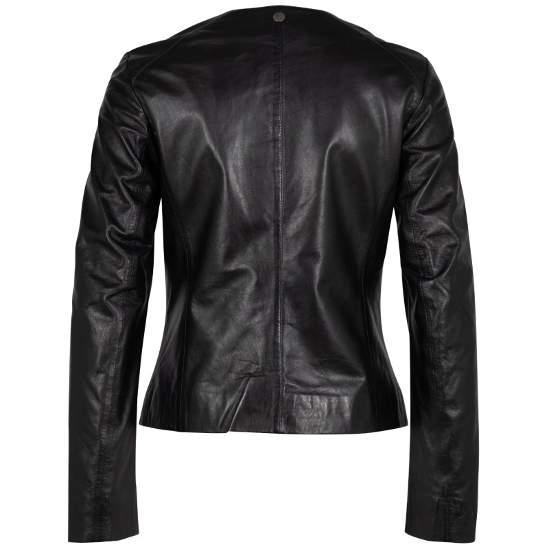 Geaca de Piele Dama Mauritius Neagra GWEeli – Black Friday