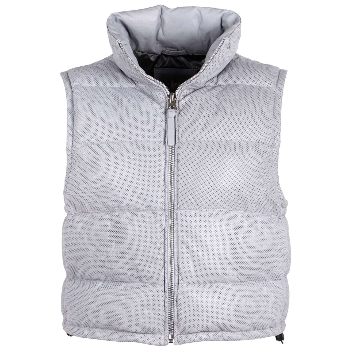 Vesta de Piele Dama Mauritius Albastru Deschis GWEllice – Veste de Piele