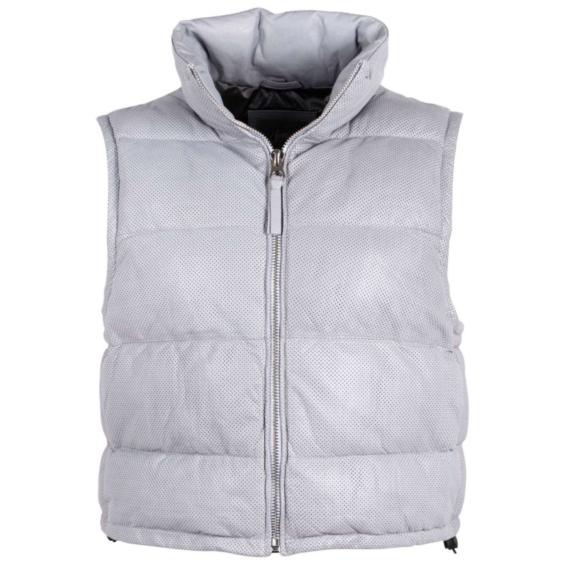 Vesta de Piele Dama Mauritius Albastru Deschis GWEllice – Veste de Piele