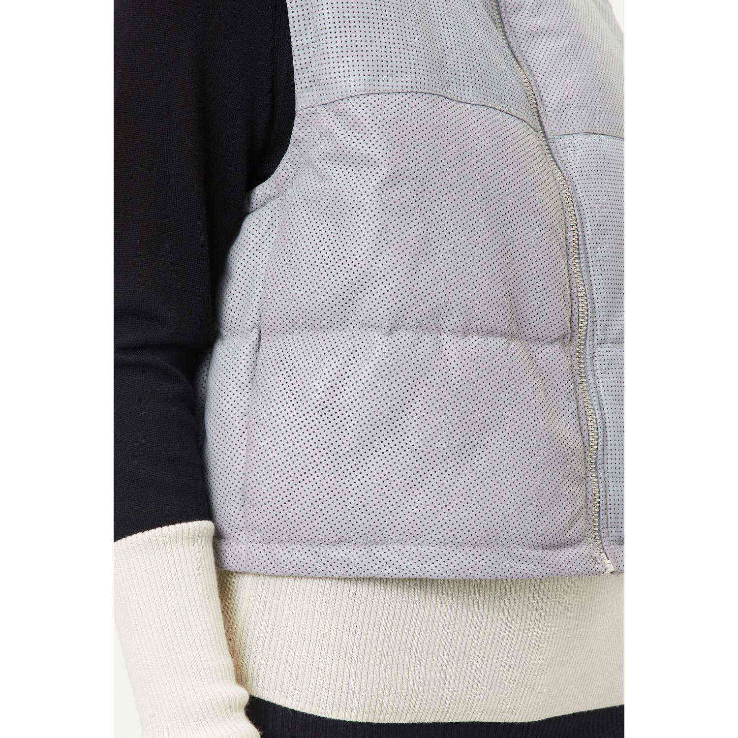 Vesta de Piele Dama Mauritius Albastru Deschis GWEllice – Veste de Piele