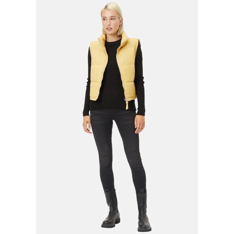 Vesta de Piele Dama Mauritius Galben Deschis GWEllice – Black Friday