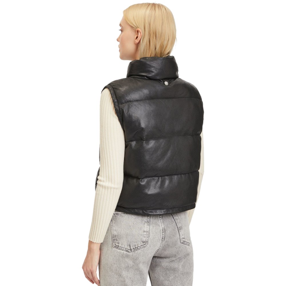 Vesta de Piele Dama Mauritius Neagra GWEllice Vesta de Piele Dama Mauritius Neagra GWEllice - readytowear.ro
