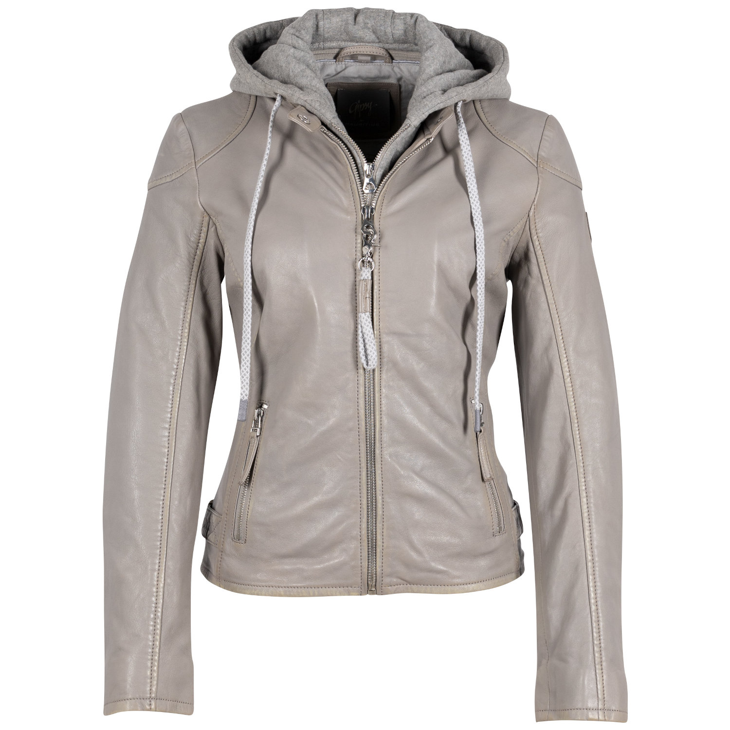 Geaca de Piele Dama Mauritius Gri GWFahira – Black Friday