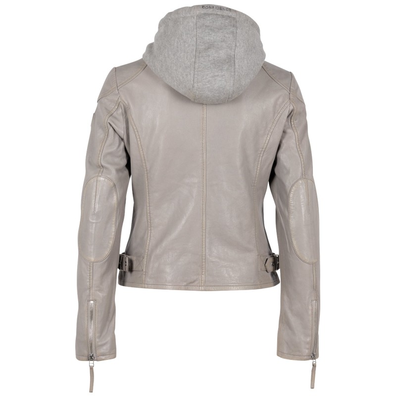 Geaca de Piele Dama Mauritius Gri GWFahira – Black Friday