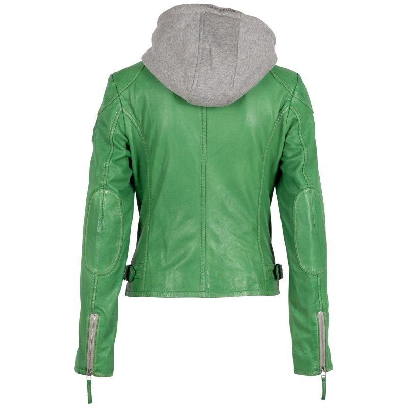 Geaca de Piele Dama Mauritius Verde GWFahira – Black Friday