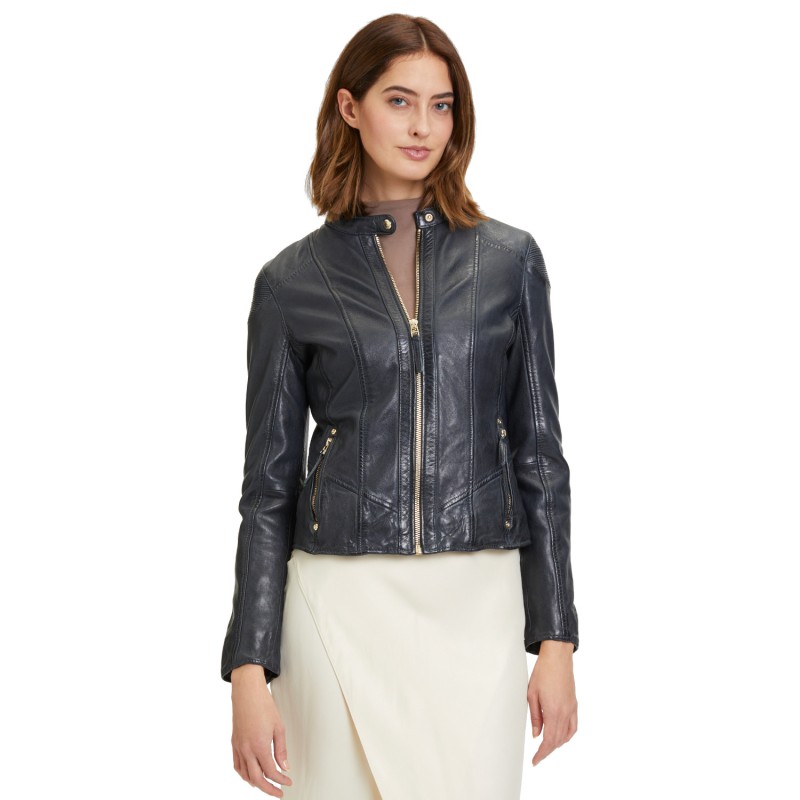 Geaca de Piele Dama Mauritius Albastru Inchis GWFjella – Geci de Piele Geaca de Piele Dama Mauritius Albastru Inchis GWFjella – Geci de Piele