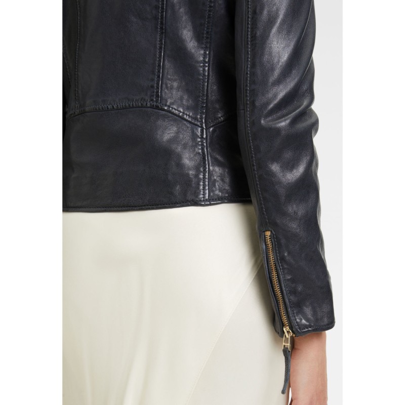 Geaca de Piele Dama Mauritius Albastru Inchis GWFjella – Geci de Piele Geaca de Piele Dama Mauritius Albastru Inchis GWFjella – Geci de Piele