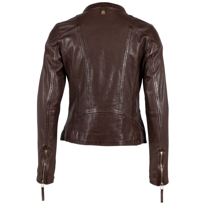 Geaca de Piele Dama Mauritius Castanie GWFjella – Geci de Piele