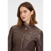 Geaca de Piele Dama Mauritius Castanie GWFjella – Geci de Piele