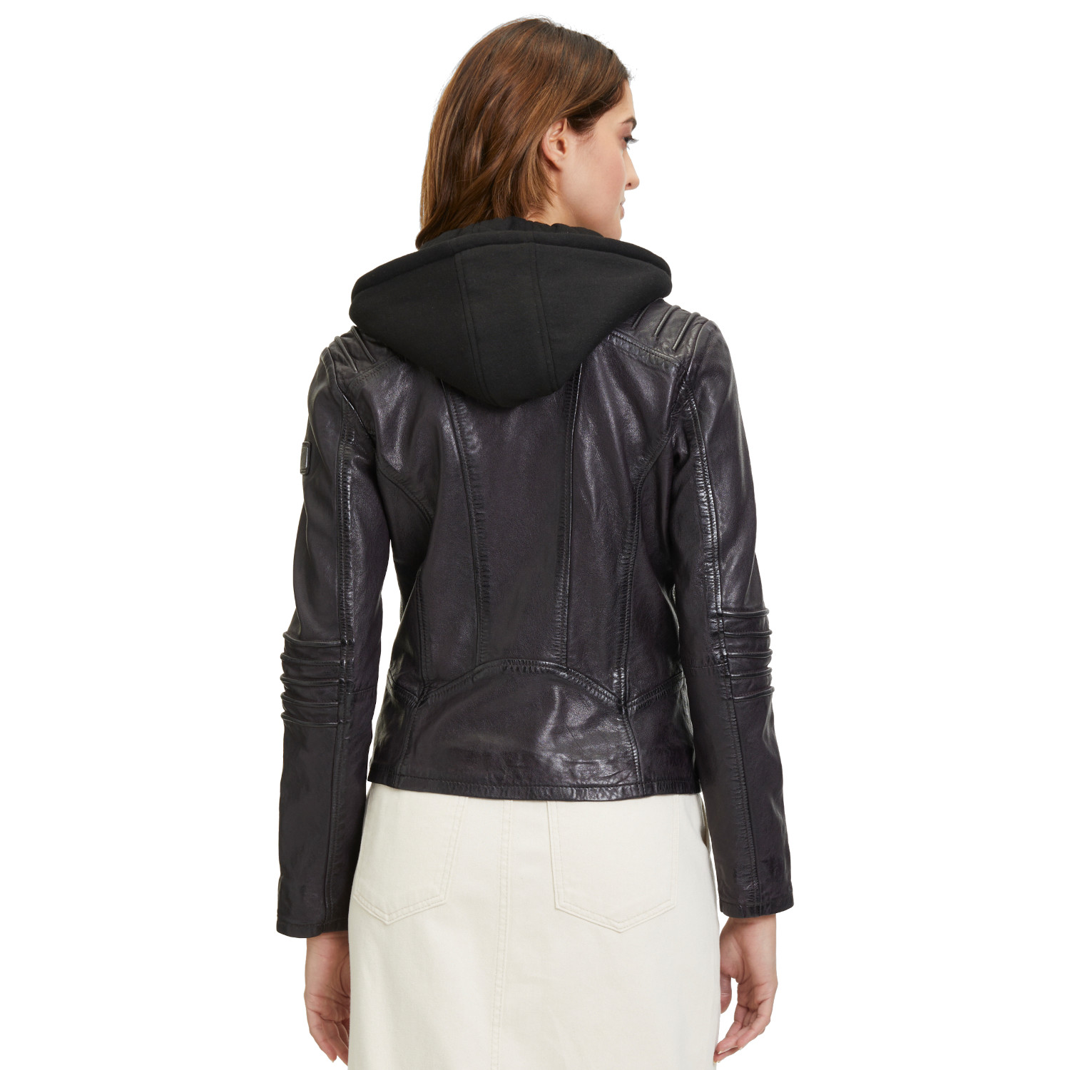 Geaca de Piele Dama Mauritius Mov Inchis GWFlura – Black Friday