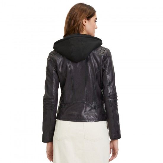 Geaca de Piele Dama Mauritius Mov Inchis GWFlura