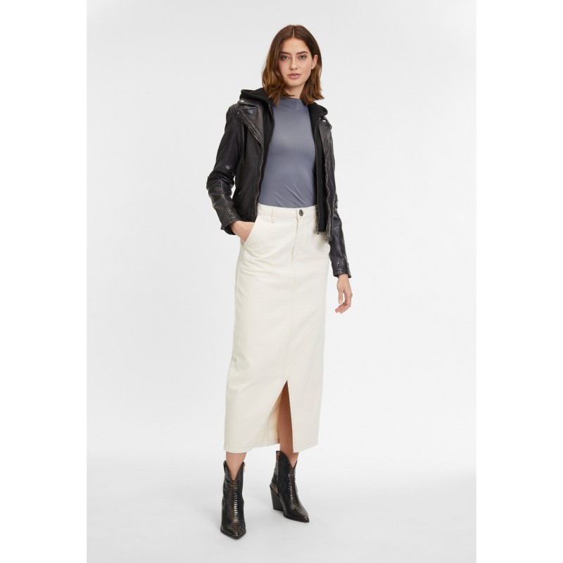 Geaca de Piele Dama Mauritius Mov Inchis GWFlura – Black Friday