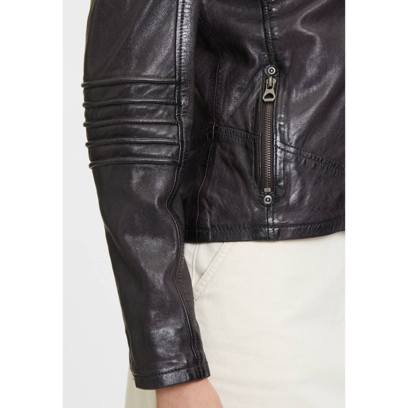 Geaca de Piele Dama Mauritius Mov Inchis GWFlura – Black Friday