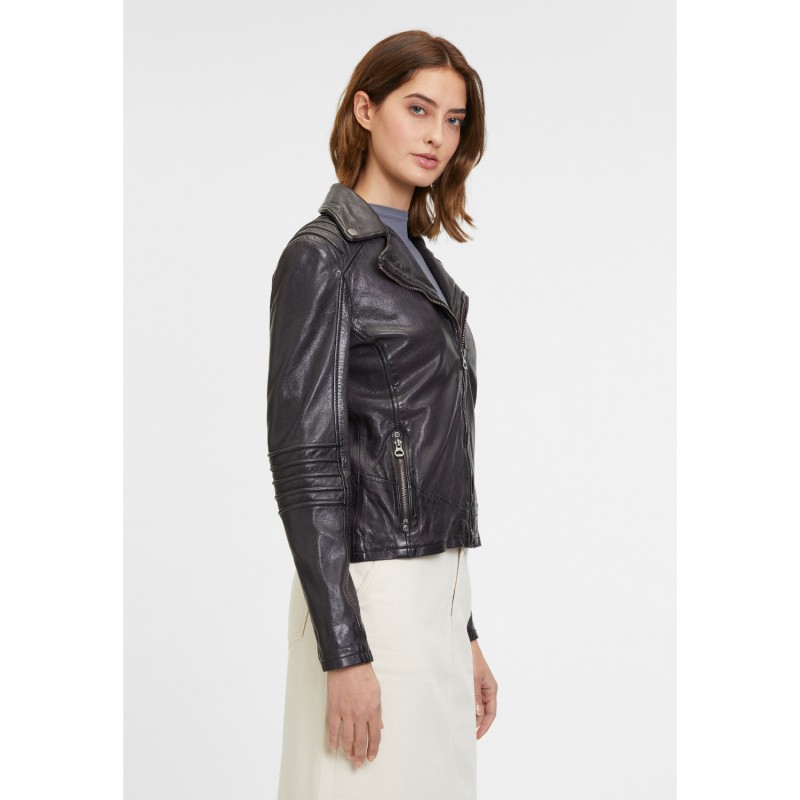 Geaca de Piele Dama Mauritius Mov Inchis GWFlura – Black Friday