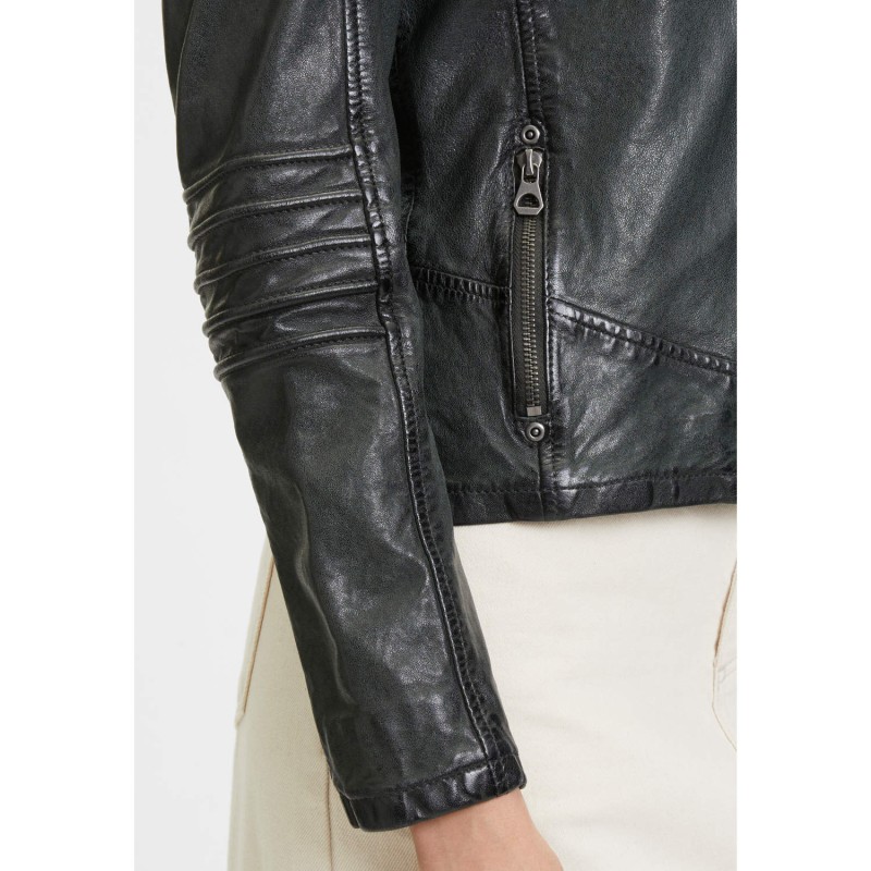 Geaca de Piele Dama Mauritius Verde Inchis GWFlura – Black Friday