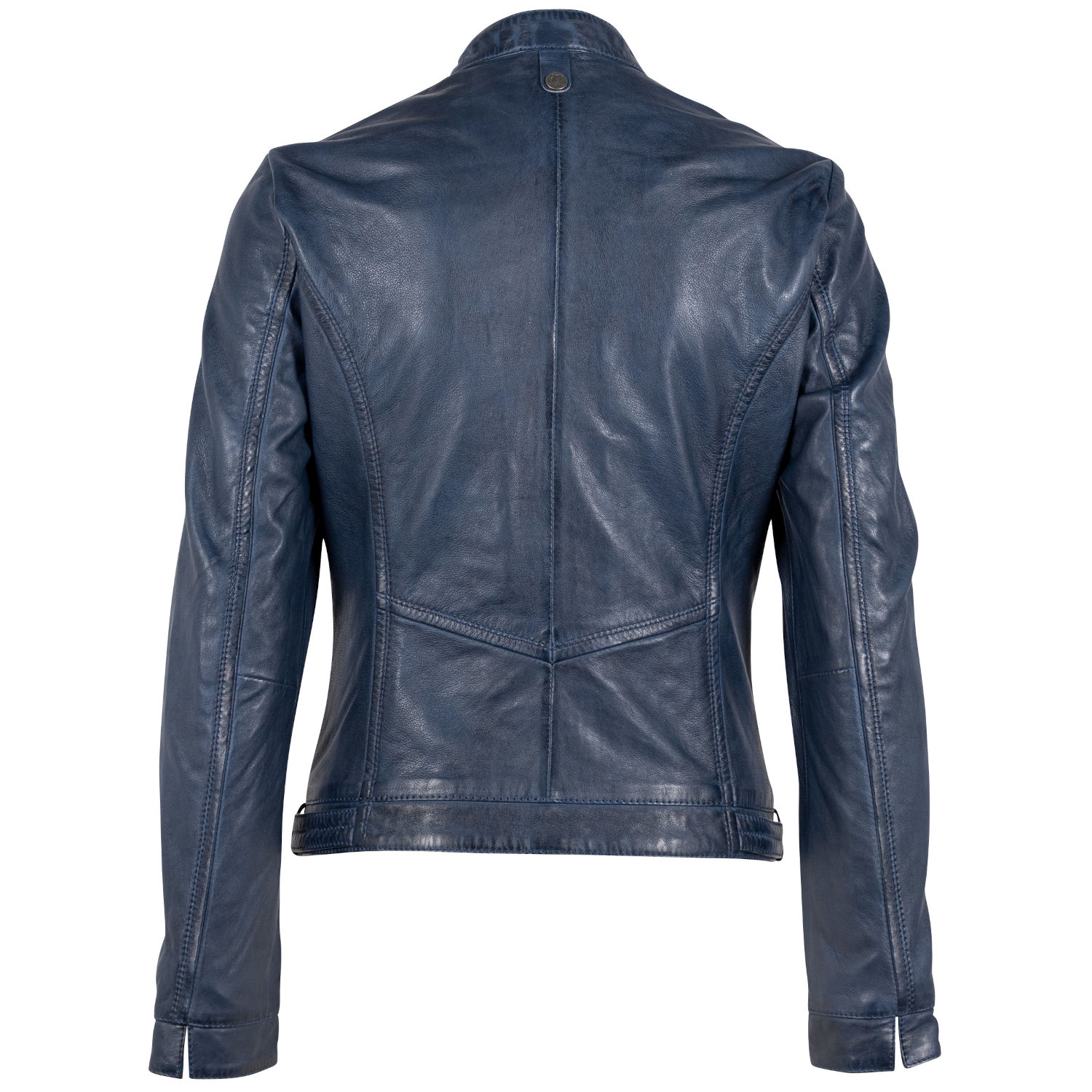 Geaca de Piele Dama Mauritius Bleumarin GWJanka – Geci de Piele